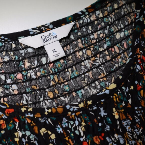 Croft & Barrow Long Sleeve Midi Dress, XL - Picture 3 of 6